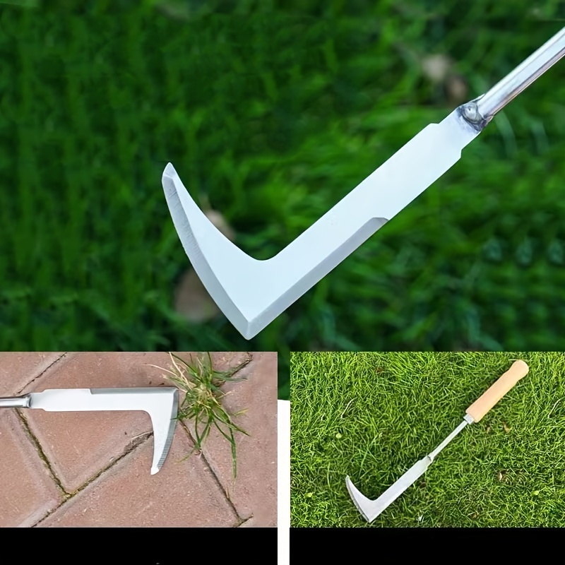 Gardening Tools Used For Weeding - Stainless steel gap weeding tool, L-shaped