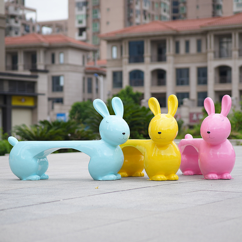Gardening Tools Sketch - Cartoon animal seat outdoor fiberglass leisure