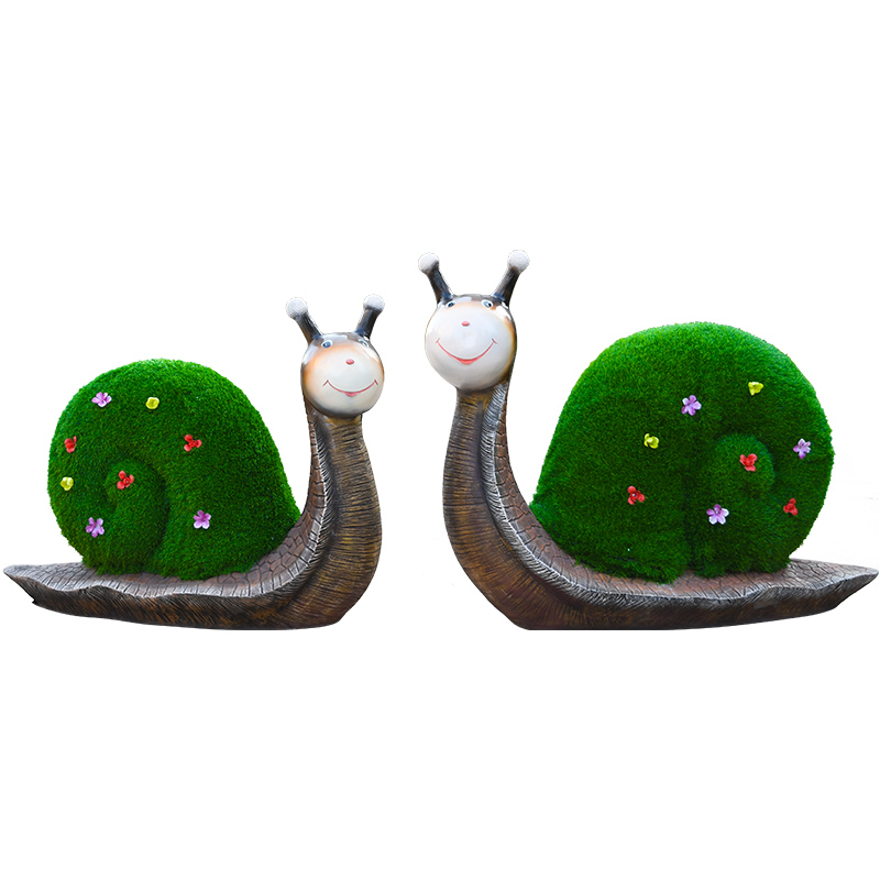 Gardening Tools Sketch - Outdoor landscape sketch green sculpture snail