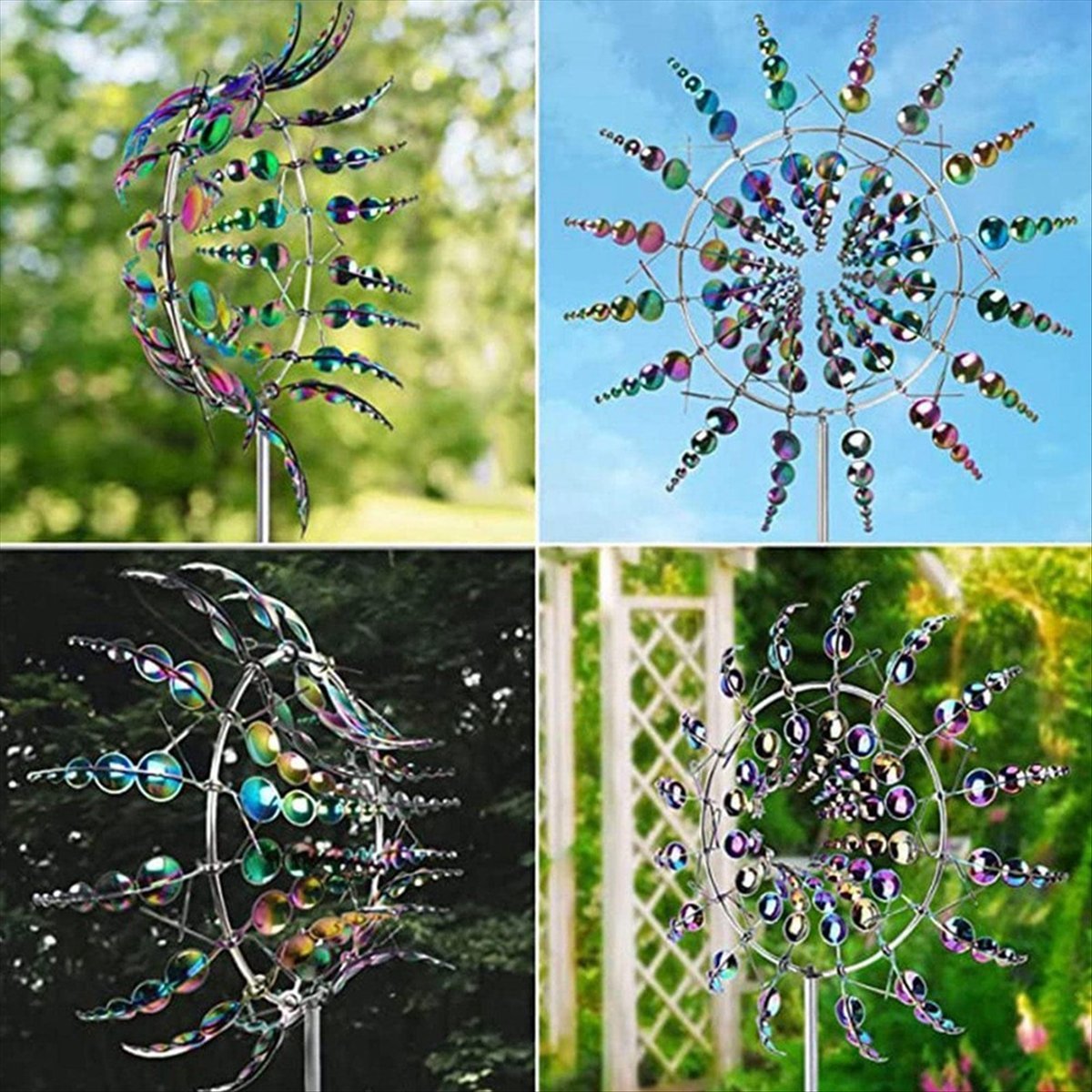 Gardening Tools B&M - KSOL Magical Metal Wind Spinner, Ornament