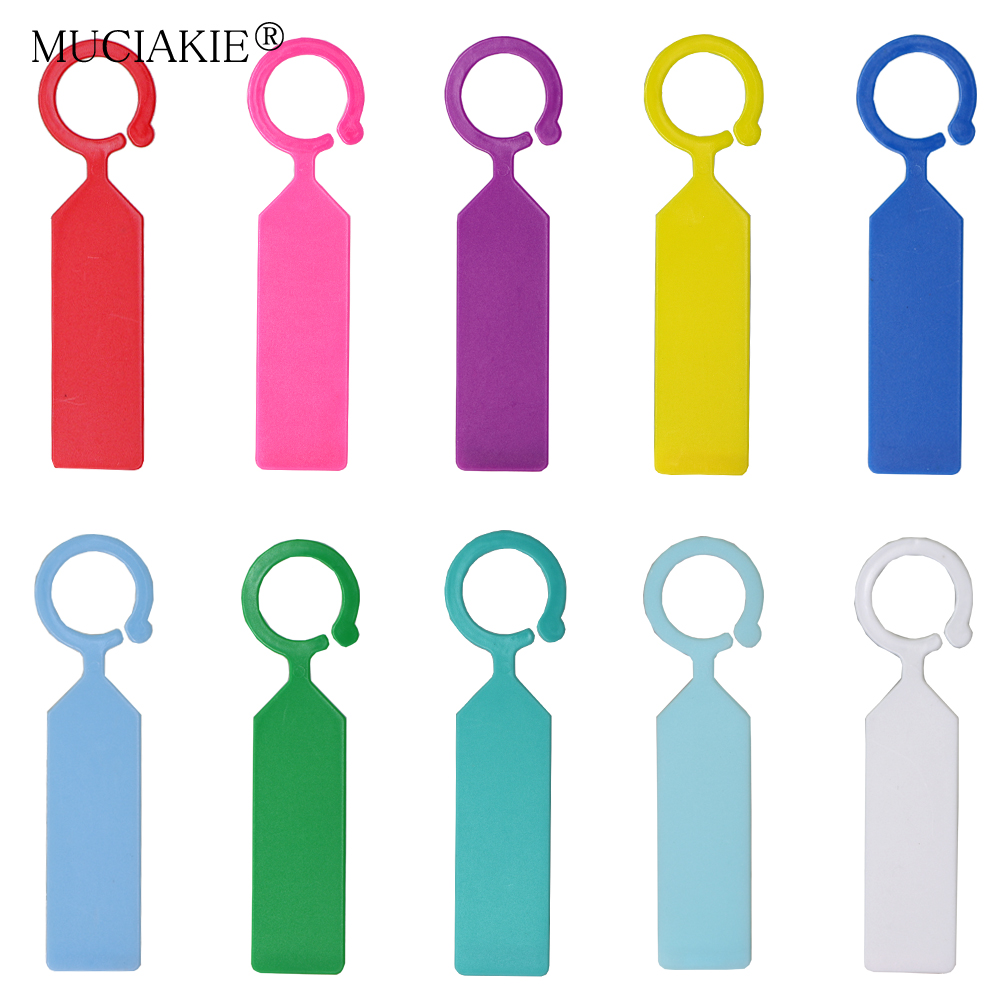 Garden Label Marker - MUCIAKIE 50PCS Ring Plastic Hanging Labels