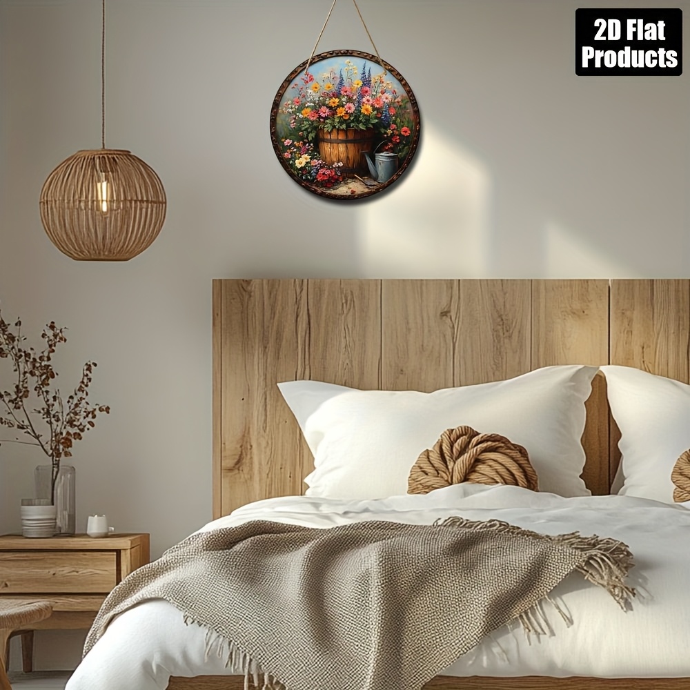 2D Flat, 1pc, Round Wooden Dec - Gardening Tools Store review and price