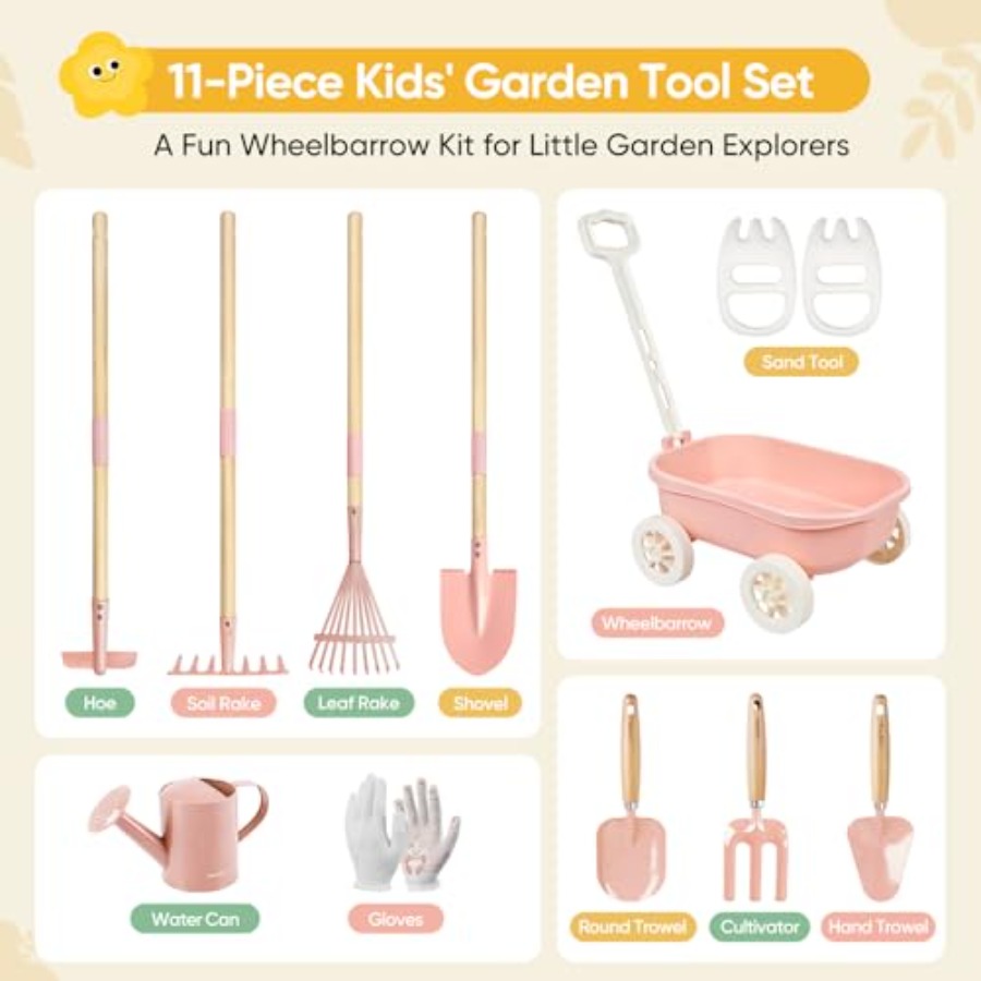 Gardening Set with Wheelbarrow - Gardening Tools Japan review and price
