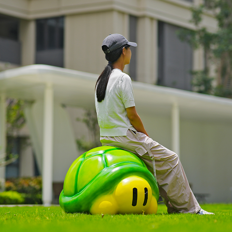 Cartoon turtle fiberglass scul - Gardening Tools Sketch review and price