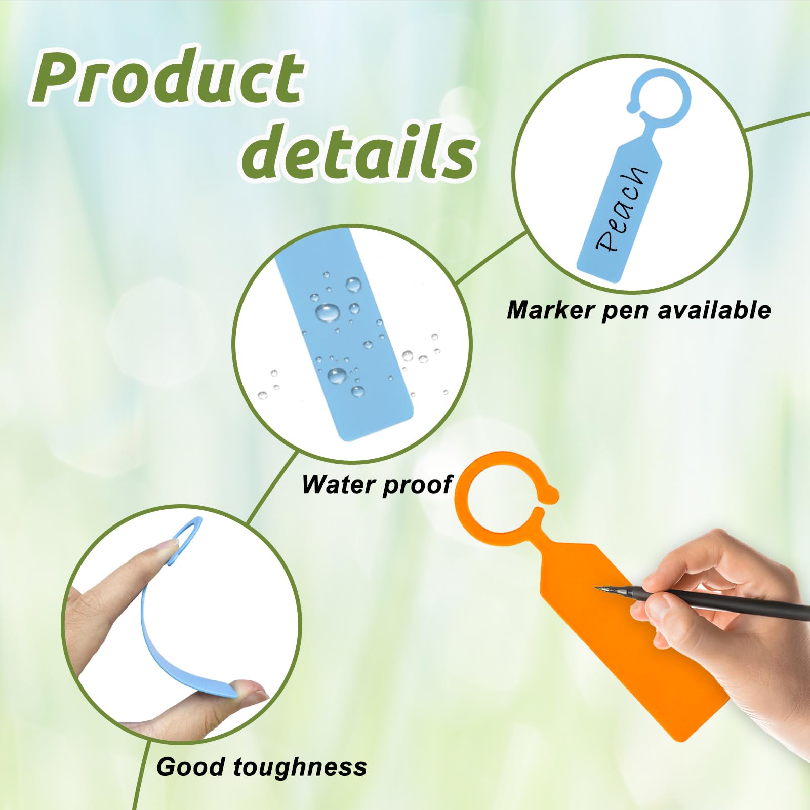 100PCS 10.7x2.3CM Plastic Gard - Garden Label Marker review and price