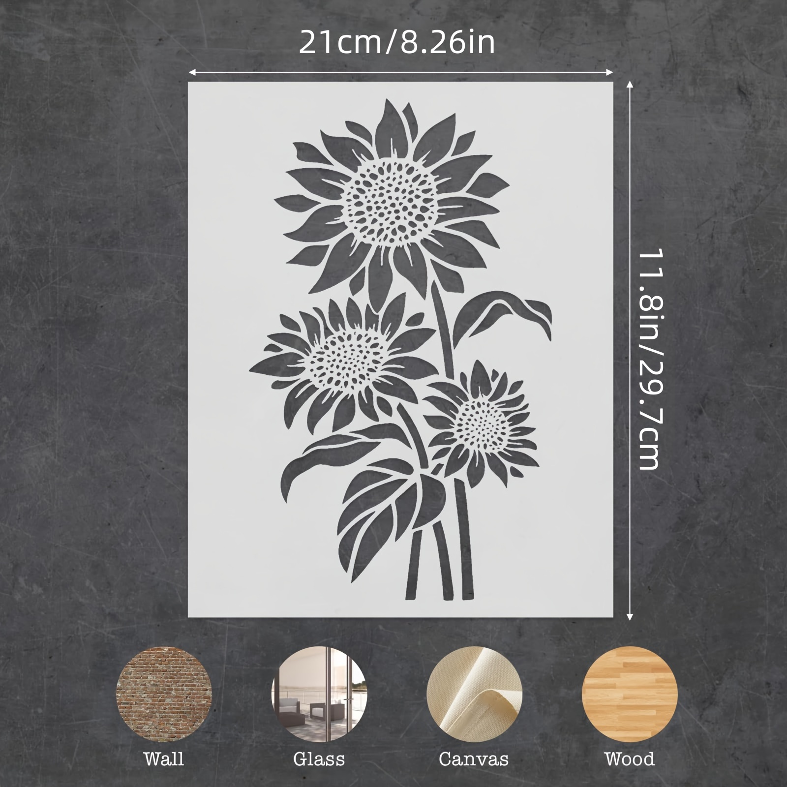 A4 Size Reusable DIY Sunflower - Gardening Tools Sketch review and price