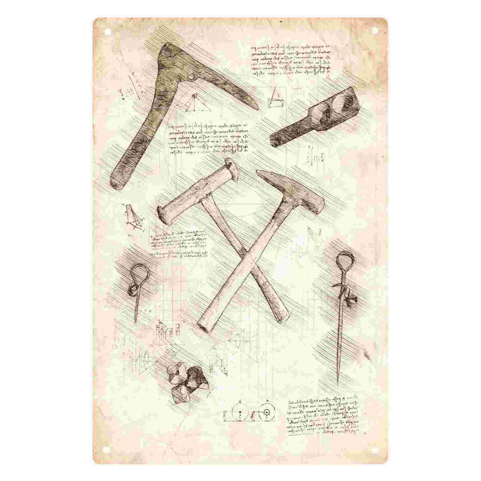 2D FLAT 1pc Vintage Hammer Too - Gardening Tools Sketch review and price