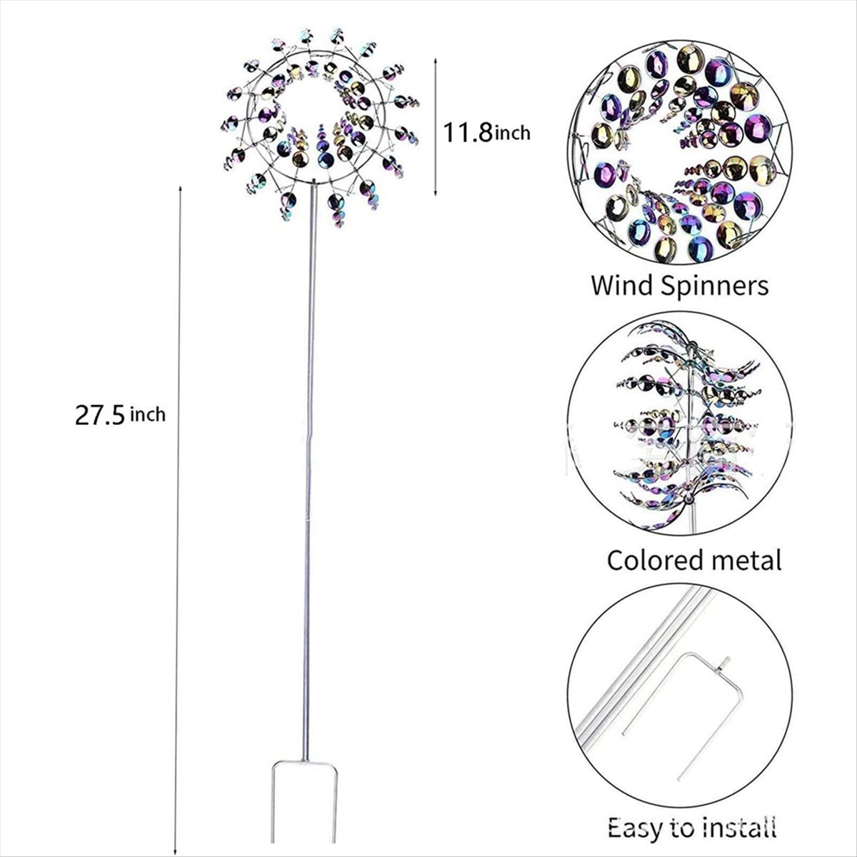 KSOL Magical Metal Wind Spinne - Gardening Tools B&M review and price