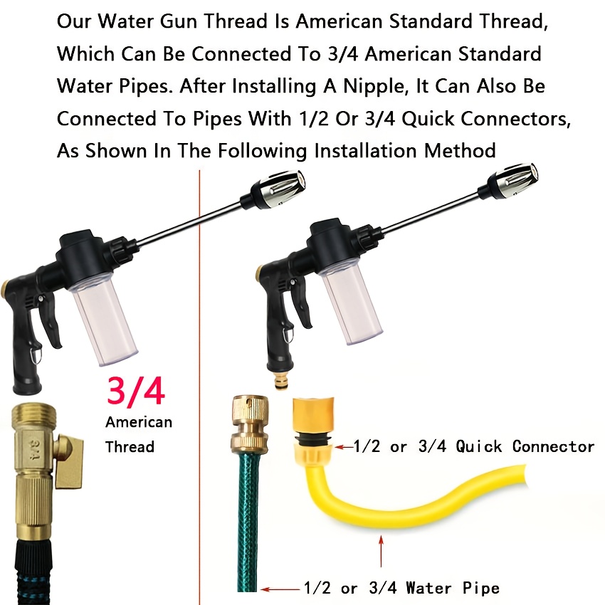 Garden Watering Gun Hose Nozzl - Gardening Tools Water review and price