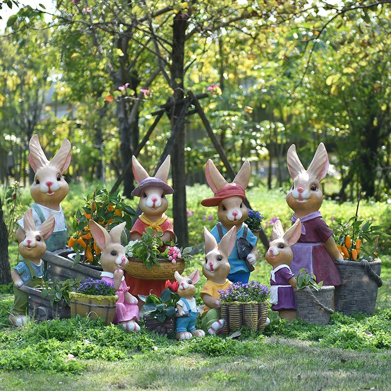 Cartoon rabbit flower pot tank - Gardening Tools Sketch review and price