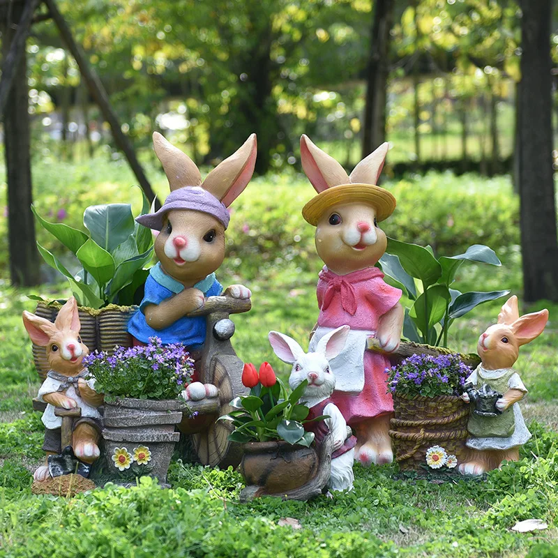 Cartoon rabbit flower pot tank - Gardening Tools Sketch review and price