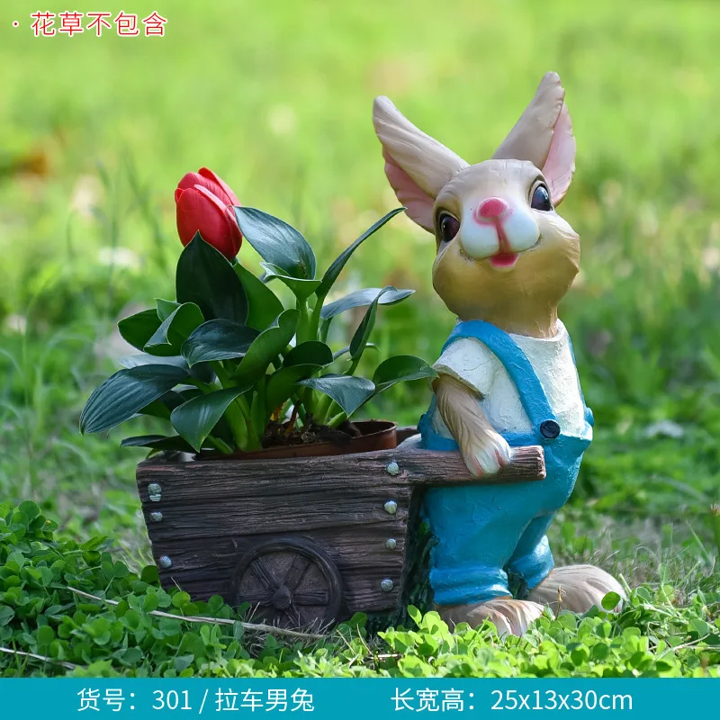 Cartoon rabbit flower pot tank - Gardening Tools Sketch review and price