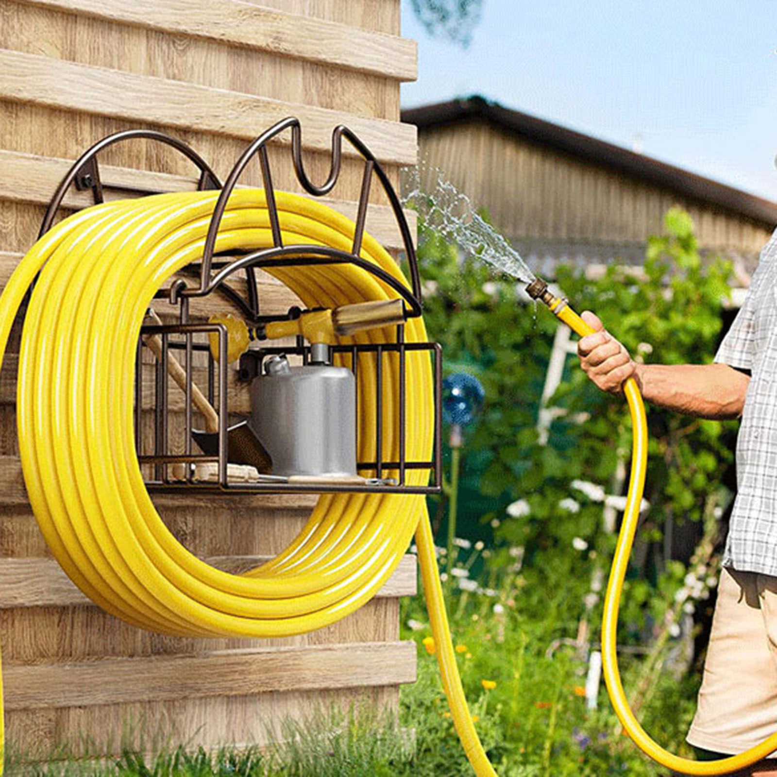 Wall Mount Garden Hose Holder  - Gardening Tools Water review and price