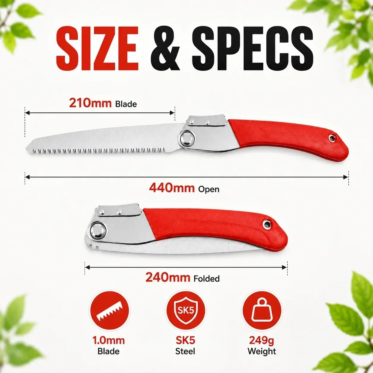 Folding Pruning Saw 210mm SK5  - Gardening Tools To Cut Branches review and price